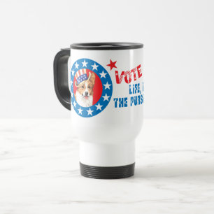 Mug De Voyage Vote pour Pembroke Welsh Corgi