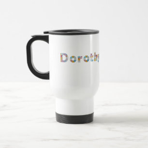 Mug De Voyage Votre nom en lettres florales artistiques / Doroth