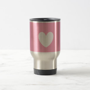Mug De Voyage Voyage au coeur blanc/Mug de navette
