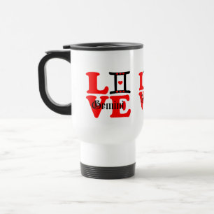 Mug De Voyage Voyage / Commuter ♊ J'aime Gemini-Best Zodiac
