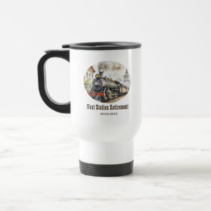 Mug De Voyage Voyage de retraite Thème de fête Train Prochain ga