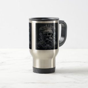 Mug De Voyage Voyage du crâne Orné/Mug de navette, 15 oz