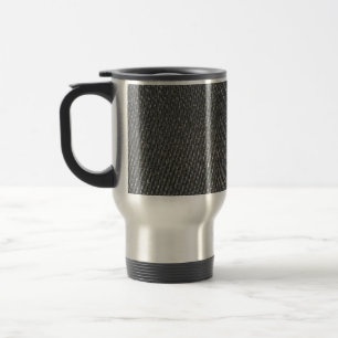 Mug De Voyage Vraie fibre CRUE de carbone texturisée