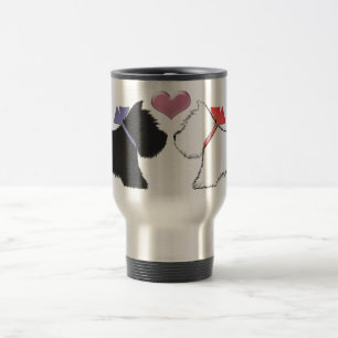 Mug De Voyage Westie mignon poursuit l'art