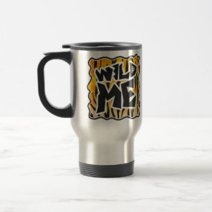 Mug De Voyage Wild Me Tiger orange et noir