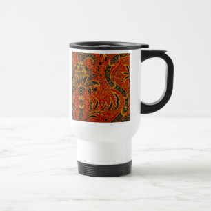 Mug De Voyage William Morris India Rouge Floral Vintage Classiqu