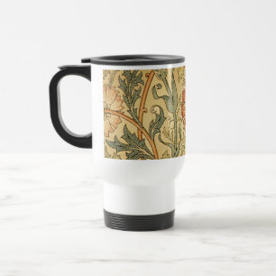 Mug De Voyage William Morris Rose Flower Fond d'écran Motif