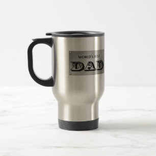Mug De Voyage World's Best Dad - photo personnalisée avec des n