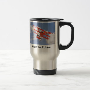 Mug De Voyage WW1 Fokker-triplans, rencontrent le Fokker