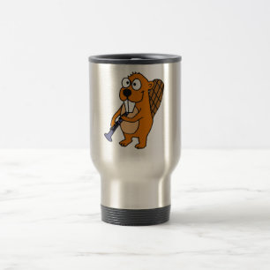 Mug De Voyage XX castor drôle jouant la bande dessinée de