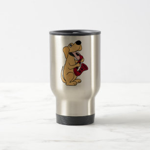 Mug De Voyage XX chiot jouant la bande dessinée de saxophone