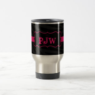 Mug De Voyage Zèbre noir 15 oz. Coupe de Musique de Voyage en ac