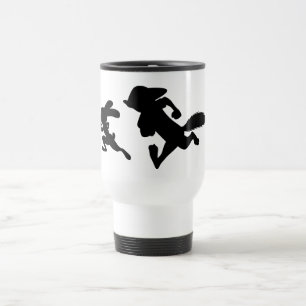 Mug De Voyage Zootopie Silhouette de Judy et Nick Running