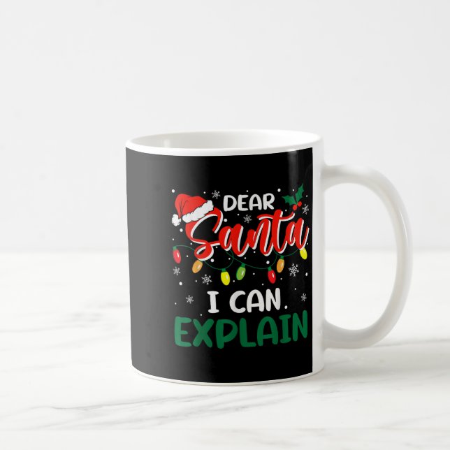 Mug Dear Santa I Can Explain Christmas Family Matching (Droite)