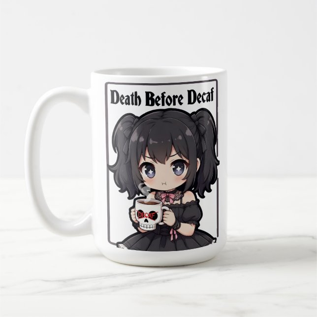 Mug Death Before Decaf (Gauche)