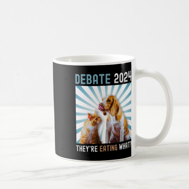 Mug Débat Élection 2024 Animaux de compagnie Chien Cha (Droite)