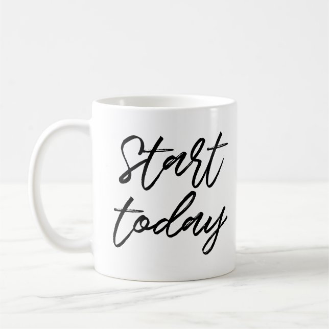 Mug Début aujourd'hui (Gauche)