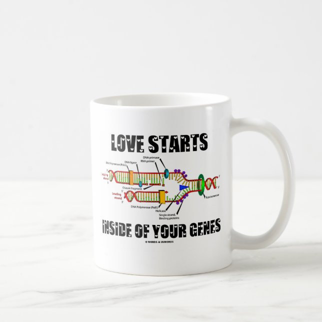 Mug Débuts d'amour à l'intérieur de vos gènes (Droite)