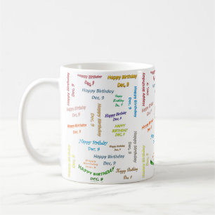 Mug Décembre 9 Anniversaire
