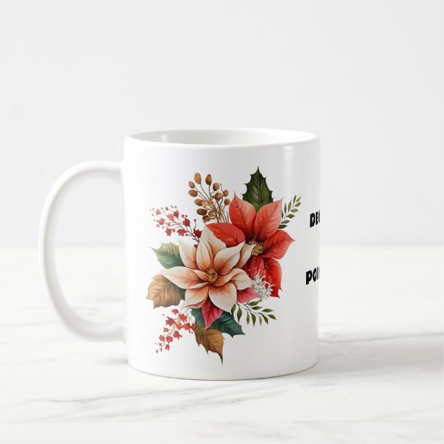 MUG DÉCEMBRE - POINSETTIE (Gauche)