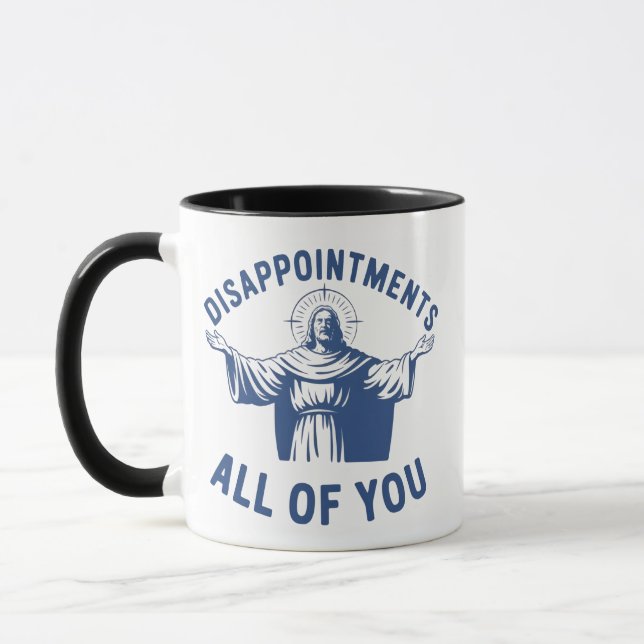 Mug Déceptions Vous Tous Jésus Rétro Mème Christ (Gauche)