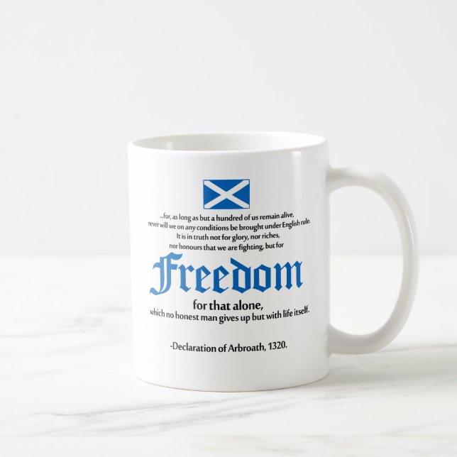Mug déclaration d'arbroath (Droite)