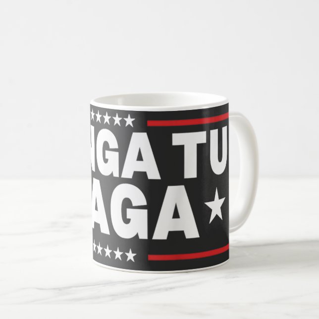 Mug Déclaration de Chinga Tu MAGA (Devant droit)