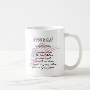 Mug Déclaration Des Droits Des États-Unis. Neuvième Am