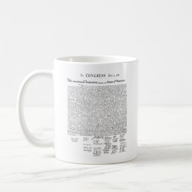 Mug Déclaration d'indépendance (Gauche)