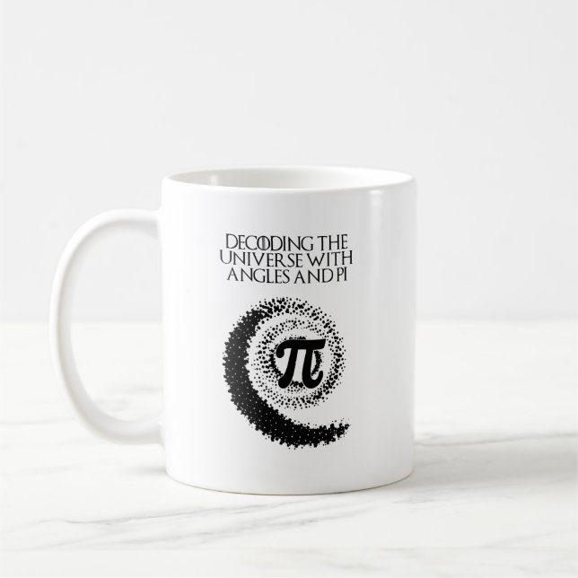 Mug Décodage des angles de l'univers Secrets Pi Math (Gauche)