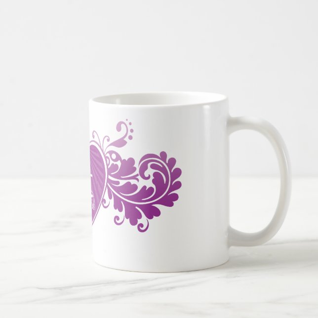 Mug Décollement Fangirl Purple Heart (tasse) (Droite)