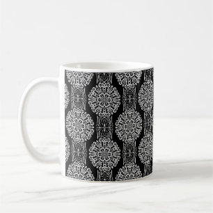 Mug Décor abstrait sans charme noir moderne avec