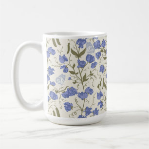 Mug Décor blanc pois doux et crème cottagecore
