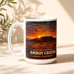 Mug Décor Café Route 66 Amboy Crater Sunset