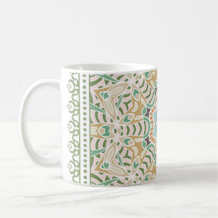 Mug Décor coloré sur arrière - plan blanc,