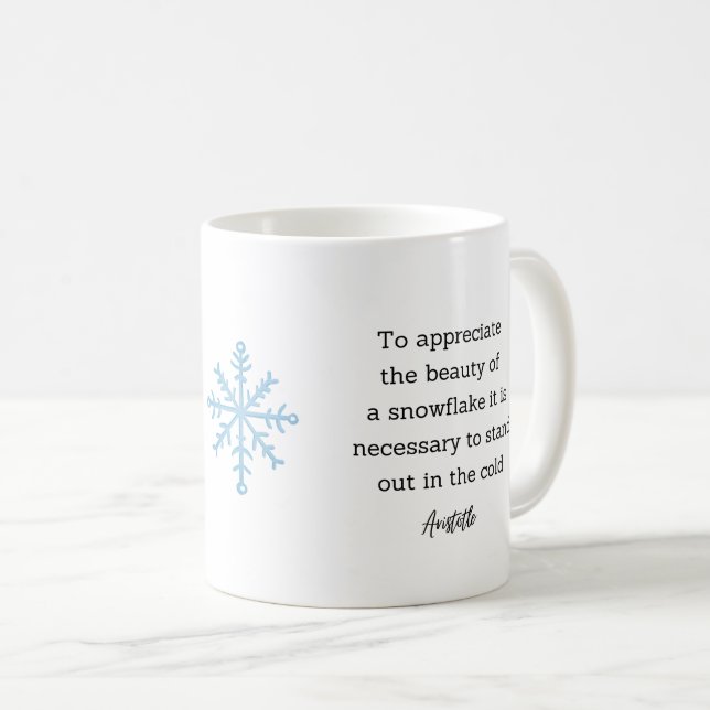 Mug Décor de maison avec citation d'Aristote pour l'hi (Devant droit)