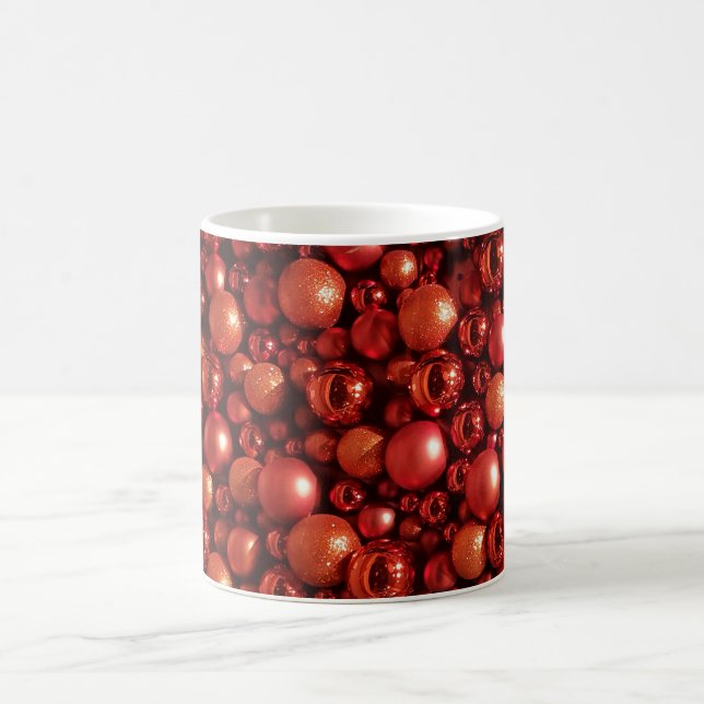 Mug Décor de Noël Baubles rouges (Centre)