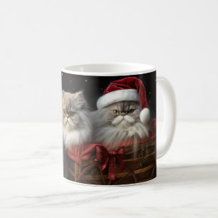 Mug Décor de Noël Perse Chat Snowy Sleigh