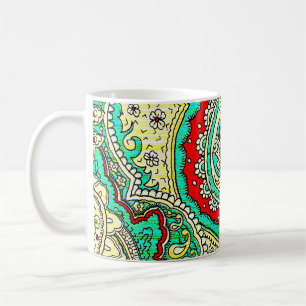 Mug Décor néon arabesque : style années 80.