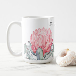 Mug decorated with charming, delicate flowers.