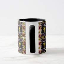 Mug Decorated with embroidery