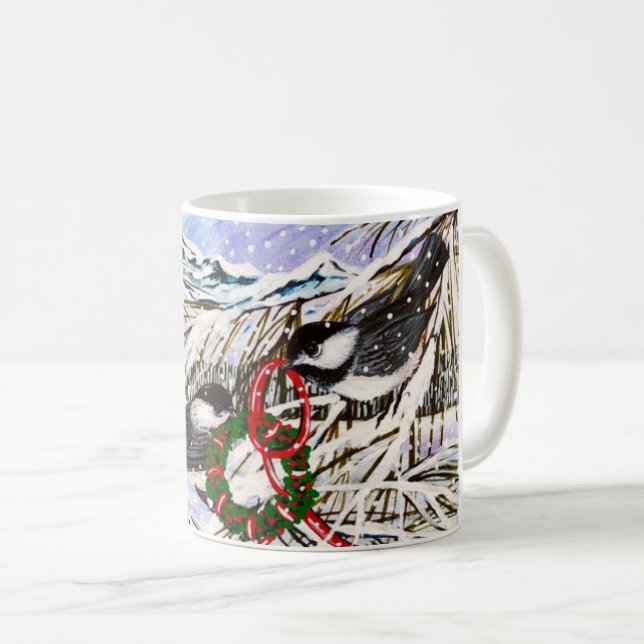 Mug Décoration de poulets (Devant droit)