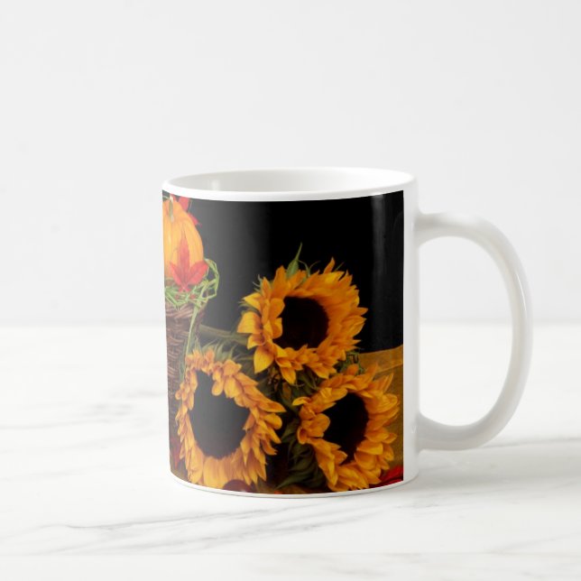 Mug Décoration florale d'automne (Droite)