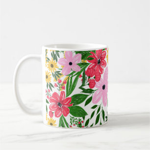 Mug Décoration florale de printemps rose pâle à mai