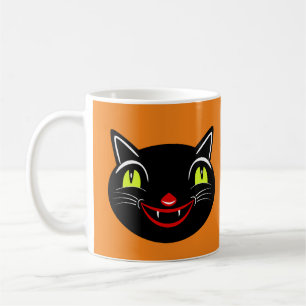 Mug Décoration Halloween vintage chat noir I