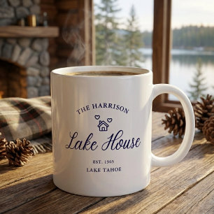Mug Décoration personnalisée de maison de lac familial