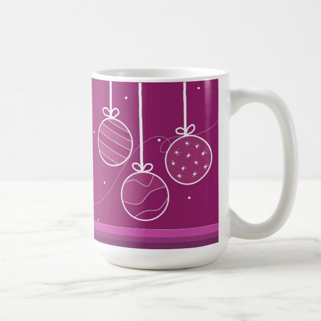 Mug Décorations de Noël festives (Droite)
