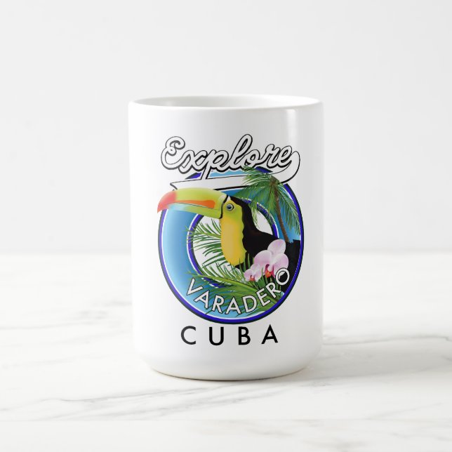 Mug Découvrez le logo de voyage de Varadero Cuba (Centre)