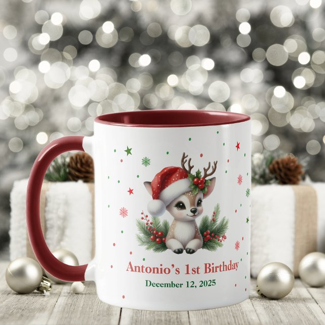 Mug Deer christmas birthday (Créateur téléchargé)