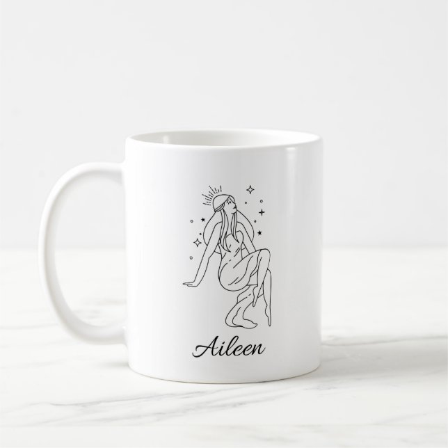 Mug Déesse céleste personnalisée Halloween (Gauche)